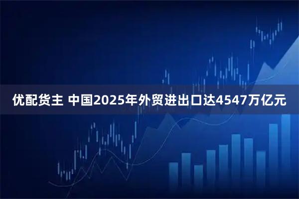 优配货主 中国2025年外贸进出口达4547万亿元